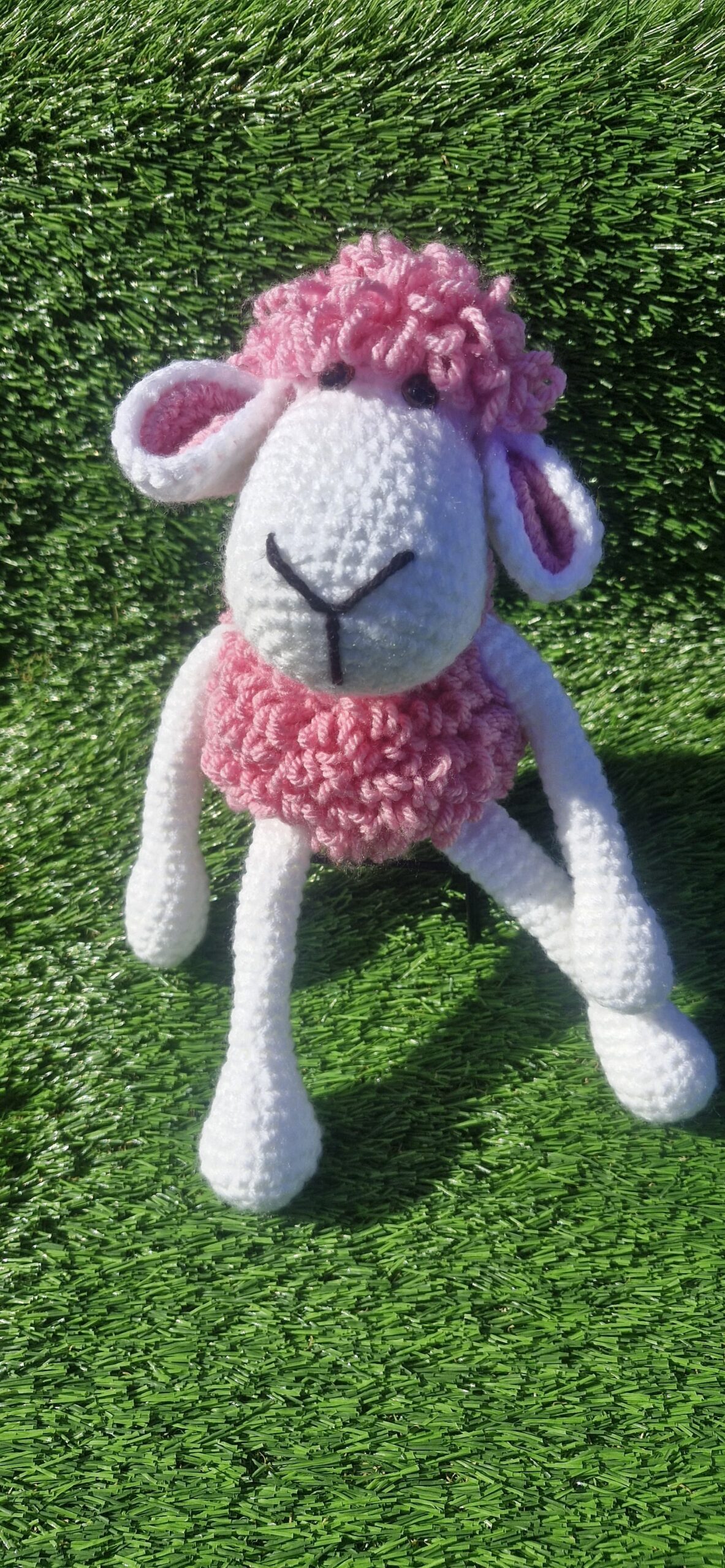 handmade crochet lamb plushie