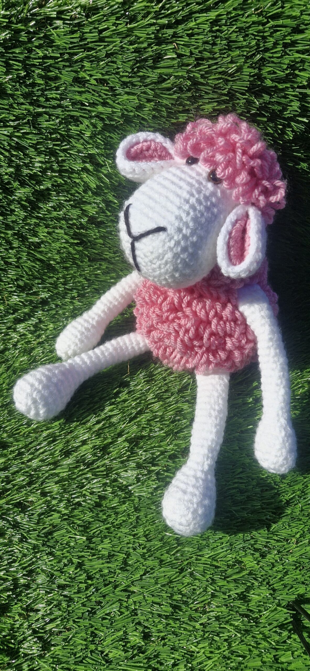 handmade crochet lamb plushie