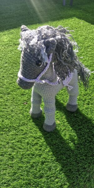 handmade crochet horse plushie
